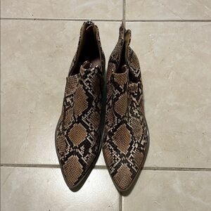 Snakeskin Ankle Boots